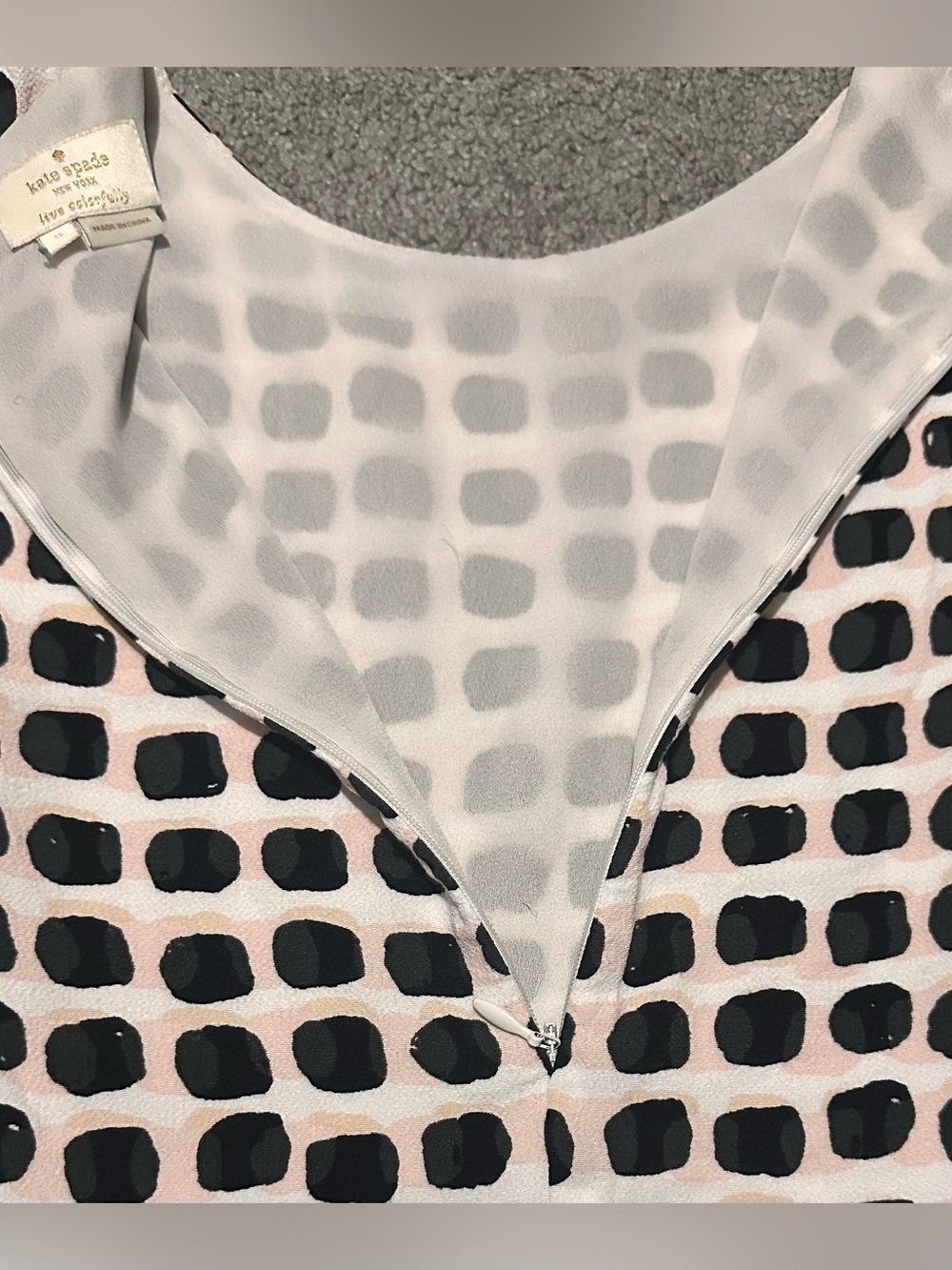 Kate Spade New York Live Colorfully Sleeveless Silk Blend Top | Size Small - Picture 4 of 6